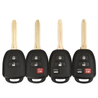 jingyuqin 2/3/4 Buttons For Toyota Camry Fit Optional Corolla RAV4 2012-2017 Remote Car Key Shell Case With TOY43 Blade