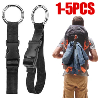 1-3pc Backpack External Strap with Release Buckle Backpack Jackets Gripper Anti-Theft Suitcase Carrier Strap Outdoor Small Tools