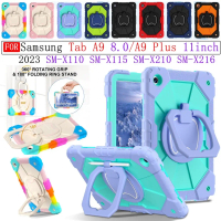 Ốp Có Giá Chân Đế Tay Cầm Cầm Tay Xoay 360, Dành Cho Samsung Tab A9 8.7 SM-X110 X115, Tab A9 +, A9 P