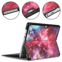 Ultra Slim Magnet Two Folding Flip Cover for Surface Pro 8 PU Leather Case with Funda Kickstand for Surface Pro 9