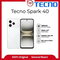 Hp Tecno Spark 40 Ram 6GB Internal 128GB Garansi Resmi Viel White