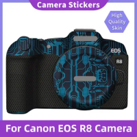 For Canon R8 Decal Skin Vinyl Wrap Film Mirrorless Camera Body Protective Sticker Protector Coat EOSR8 EOS R8