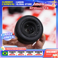 Canon Lens Canon RF50mm F1.8 STM For Canon R7 Full Frame Mirrorless RF Mount Cameras EOS R EOS RP EOS R6