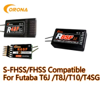 Corona R4SF R6SF R8SF S-FHSS/FHSS 4ch 6ch 8ch Receiver With Antenna Compatible FUTABA S-FHSS T6J T8J T14SG T18MZ T18SZ