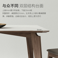 餐桌 白蠟木實木 餐桌椅組合 北歐輕奢  現代簡約 小戶型 吃飯桌