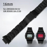 Watch Accessories Bracelet for Casio DW5600/5610/GW-B5600 GA-2100 Plastic Materials 16mm Waterproof Men Belt Strap