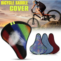 Bicycle Saddle Cover 3D Soft Bike Seat Cover Cycling Silicone Seat Cushion Saddle Cover For Bicycle Bike Accessories Dropship