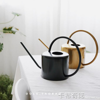 樂天精選~豆綠北歐金屬澆水壺出口品質黃銅澆花壺園藝工具 雙11全館免運