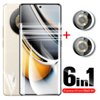 6in1 Hydrogel Film For Realme 11 Pro+ Camera Glass Realme11 Pro Plus Realme11Pro Realmy 11Pro 5G Front Back HD Screen Protector
