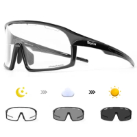 SCVCN Photochromic UV400 Outdoor Cycling Sunglasses for Men Sports Bike Glasses Driving Eyewear MTB Women Baseball Goggles