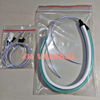 1 pasang lampu alis LED DRL FLEXIBLE free devil eyes 4 picis untuk semua motor mobil