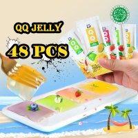 QQ JELLY PERMEN ISI 48 PCS ADA FREE KOTAK KEMASAN 2 RASA YOUGURT MANGGA  YOGHURT STOBERI DAN APEL Ca