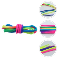 Rainbow Laces Round Shoe Oval Elastic Shoelaces LED Boots Sneakers Polyester Accessories