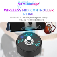 Foot Controller USB Connection MIDI Musical Software Multi-Effects Synthesizer Ultra-Low Latency Wireless Transmission System