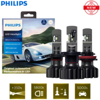 Philips LED T10 W5W Ultinon Pro6000 4000K 6000K White Bright Car Interior  Lamps Turn Signal No Flash Flickering Error Free, Pair