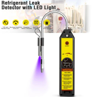 Freon Leak Detector Refrigerant Halogen Leak Detector Air Conditioner R22 R410A R134A R1234YF HCFCs Gas Tester Detection Tool