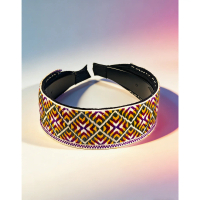 Buatan Tangan dengan Kasih Sayang |     Ikat Kepala Tenun Geometrik Asli Hmong Miao