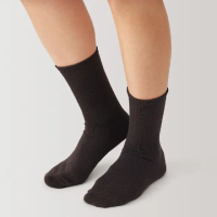 【MUJI 無印良品】女足口柔軟錐形襪(共4色)