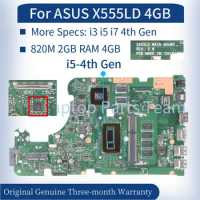 REV.2.0 For ASUS X555LD A555LD F555L A555L Laptop Mainboard 820M 2G i3 i5 i7-4th Gen 4GB DDR3 Notebook Motherboard Tested