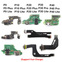 USB Connector Charger Charging Port For Huawei P30 P10 P20 P9 P40 Lite Plus Pro Dock Charge Board Flex Cable Spare Part