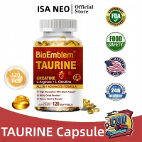 Kapsul Taurin - Suplemen Taurin, Asam Amino yang Baik untuk Kesehatan Jantung - Bebas Gluten, Vegan,