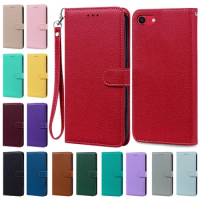 Case For Apple iPhone 7 8 Cover Cute Leather Wallet Flip Case For iPhone SE 2020 Bumper Shockproof Cover For iPhone 7 Plus 8Plus