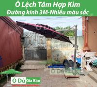 Ô Dù Lệch Tâm Tròn Hợp Kim Đường Kính 3Mét cao cấp- Chỉnh được góc nghiêng  Ô dùche nắng che mưa ngo