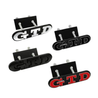 3D Metal GTD Front Grille Badge Emblem Sticker for VW Polo Golf 5 6 7 CC Passat Jetta MK4 MK5 MK6 Car Styling