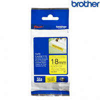 Brother兄弟 TZe-S641 黃底黑字 標籤帶 超黏性護貝系列 (寬度18mm) 標籤貼紙 色帶