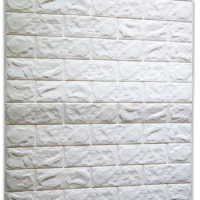 70 pcs PE Foam 3D Wallpaper DIY Wall Stickers Wall Decor Embossed Brick Stone Brick pattern 3D Textured PE Foam Wallpaper Wall