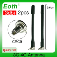 Eoth 2pcs 3G 4G lte antenna 2~3dbi CRC9 Connector Plug antenne router external repeater wireless modem antene