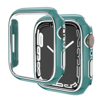 Cover for Apple Watch 8 7 Case 45mm 41mm 44mm 40mm 42mm 38mm Bumper No Glass Without Screen Protector Iwatch Series 3 5 6 SE 7 8