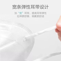 海氏海諾KN95口罩 3D立體設計 成人五層防護 透氣防塵 白色- KN95防護口罩3支*1袋 均碼