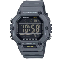 【CASIO 卡西歐】卡西歐大液晶野戰電子錶-黑(AE-1600H-8B)