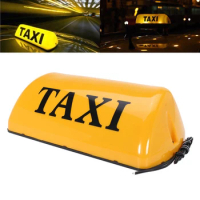 1Pcs Waterproof &amp; Sun-proof Design Taxi Sign Cab Roof Top Topper Car 12V LED Light Waterproof