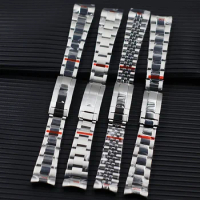 20mm Watch Band Stainless Steel Bracelet Watchbands Strap Watch Parts for Seiko SUB Datejust Yachtmaster Watch Replacements
