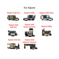 Original USB Charging Dock Port Socket Connector Charge Board Flex Cable For Xiaomi Redmi K30 Pro K30S K40S K40 Game Version K50