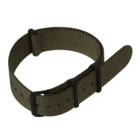 20mm Army Green Nylon Fabric Outdoor Sport Watch Band Strap Fits TIMEX WEEKENDER WB2034