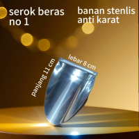 serok beras/serok tepung/serok gula bahan stenlis anti karat Alat Dapur Stainless Steel Kitchenware