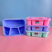 [ALX] Lunch Box OSHIN Kotak Bekal Anak Sekat 4 Kotak Makan Tempat Catering Kantoran BPA Free Food Gr