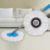 Universal 16mm Round Mop Head Replacement Rotating Microfiber Rag Mop Cloth Clean Tool Accessories