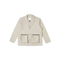 【CONVERSE】Urban Essential Jacket 男款 女款 米棕色 西裝 外套 10027550-A01