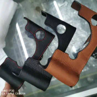 Genuine Leather Camera case Half Bag Bodysuit For Fujifilm XT3 XT3 Fuji X-T3 Handmade Camera Bag
