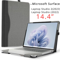 Case for Surface Laptop Studio 2 2023 14.4" Laptop Sleeve Case for Surface Studio 2022 2-in-1 PU Lea