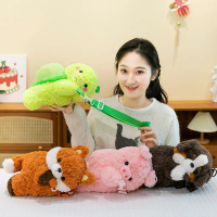 Cartoon Animal Series Cute Plush Backpacks: Party Puppy, Piggy Backpack, Fox, Turtle Bag
