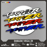 [COD] GTR Emblem Vega ZR 2 PCS Logo 3D Timbul Aksesoris Motor Yamaha Vega ZR