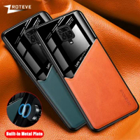 For Redmi Note9 Pro Case ZROTEVE PU Leather Car Magnetic Hard PC Cover For Xiaomi Note 9S 9 Pro Max Xiomi Note9S Phone Cases