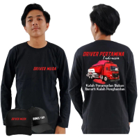KAOS PRIA DRIVER MUDA INDONESIA TSHIRT DISTRO PREMIUM BAHAN KATUN COMBED FREE TOPI