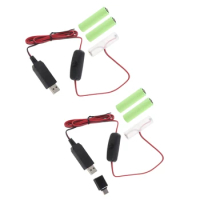 TypeC/USB to 4.5V AM3/LR6/AA for LED Light Radio Electric Toy Dropship