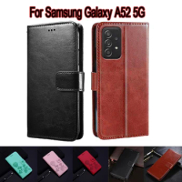 Case For Samsung Galaxy A52 5G SM-A5260 A526B Cover Phone Protective Shell Case For Samsung A52 5G Flip Wallet Leather Book Capa